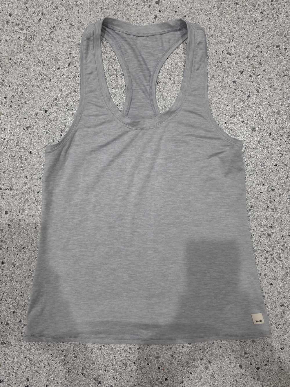 Vuori Women’s Racerback Performance Tank Gray Estimated Size Small